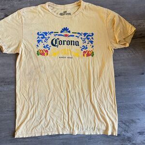 Corona Large Yellow Short Sleeve T Shirt